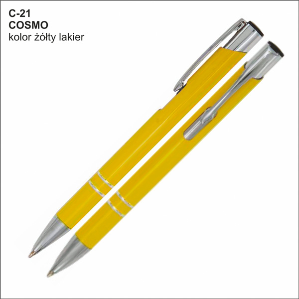 długopis COSMO żółty
