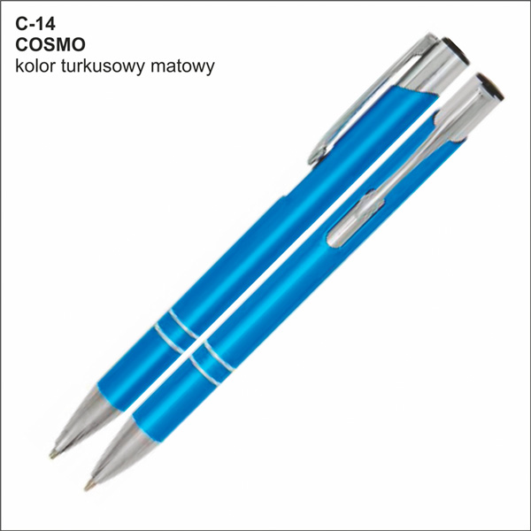 długopis COSMO turkusowy
