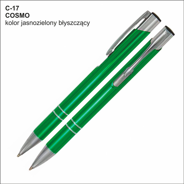 długopis COSMO jasnozielony
