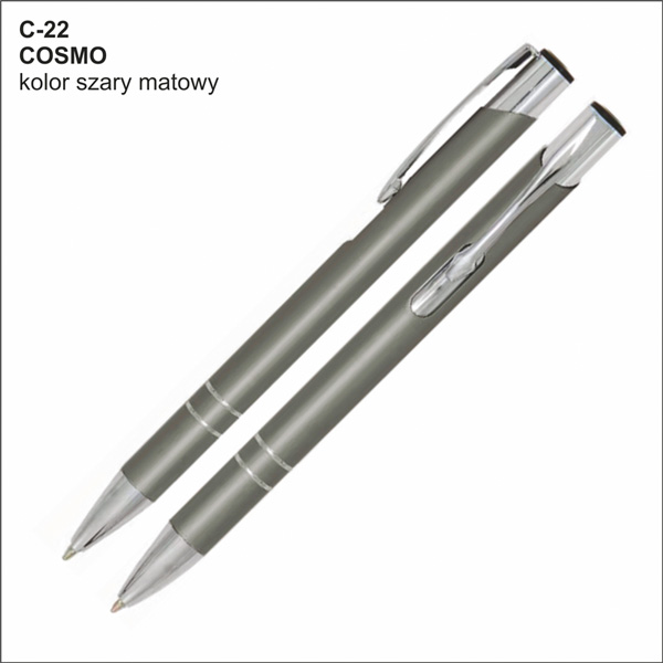 długopis COSMO szary