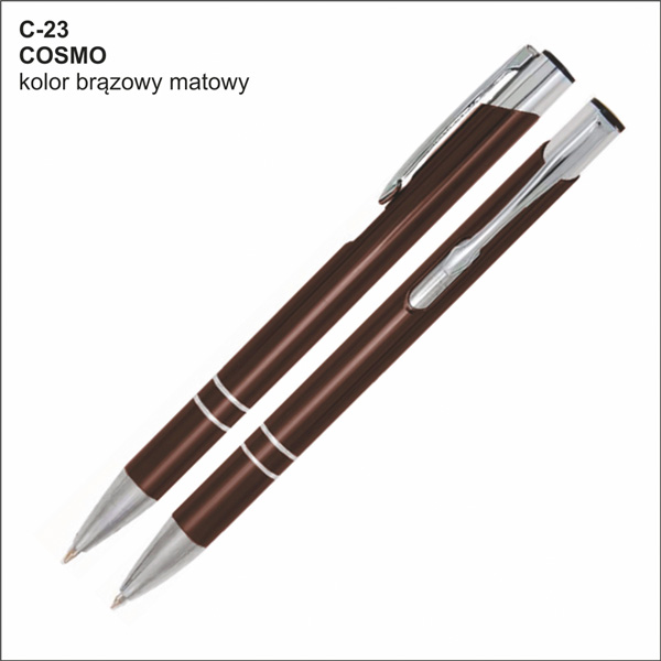 długopis COSMO brązowy