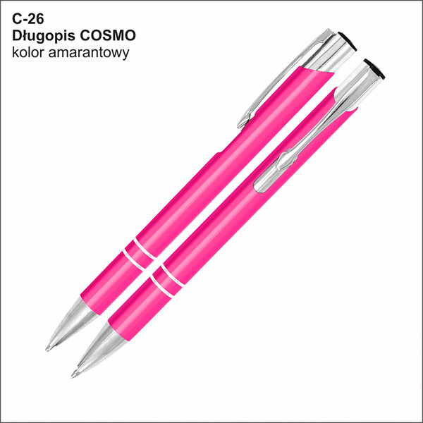 długopis COSMO amarantowy